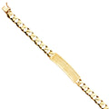 14K Yellow Gold Men's & Link Bracelet - AB428
