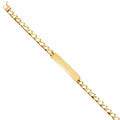 14K Yellow Gold Men's & Link Bracelet - AB430
