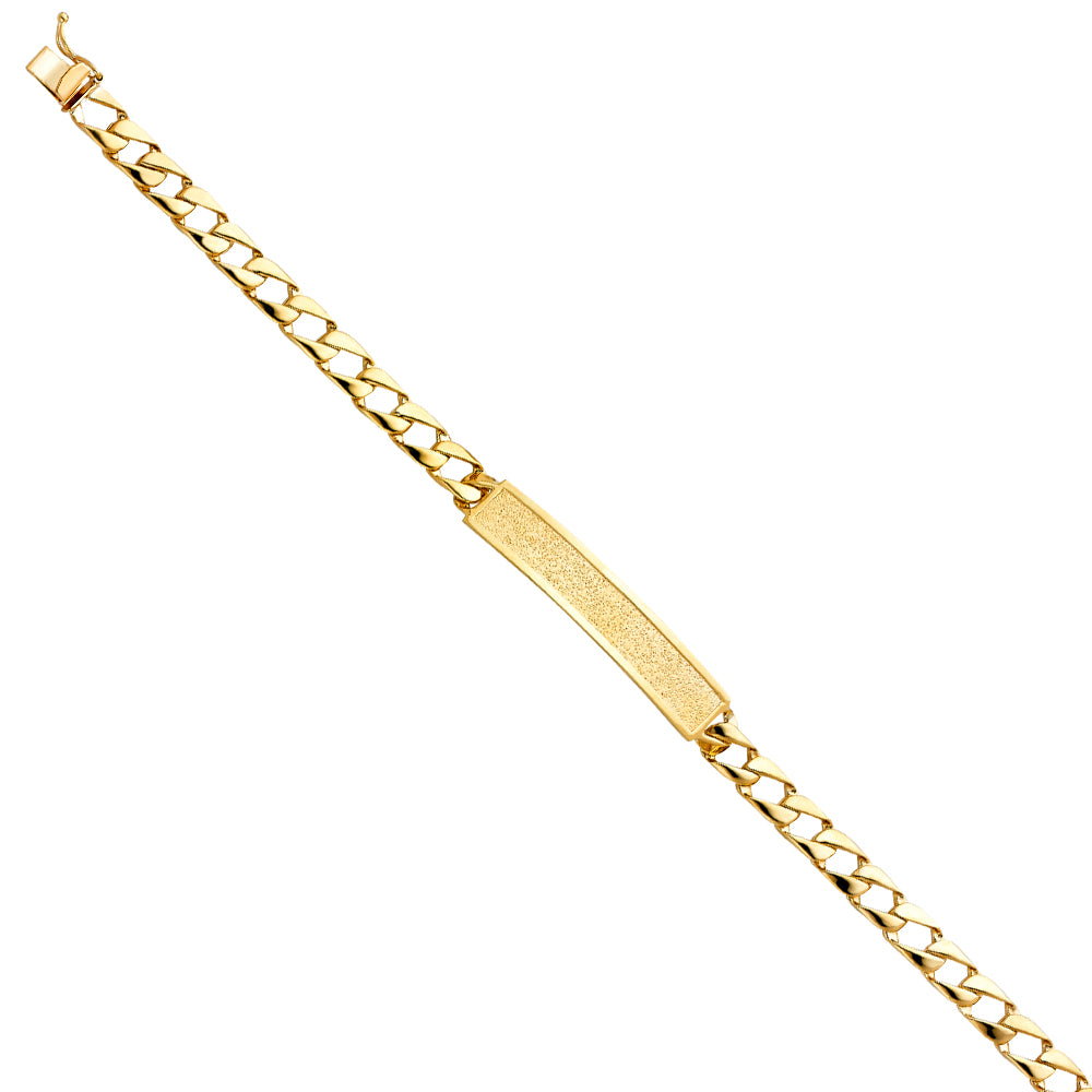 14K Yellow Gold Men's & Link Bracelet - AB430