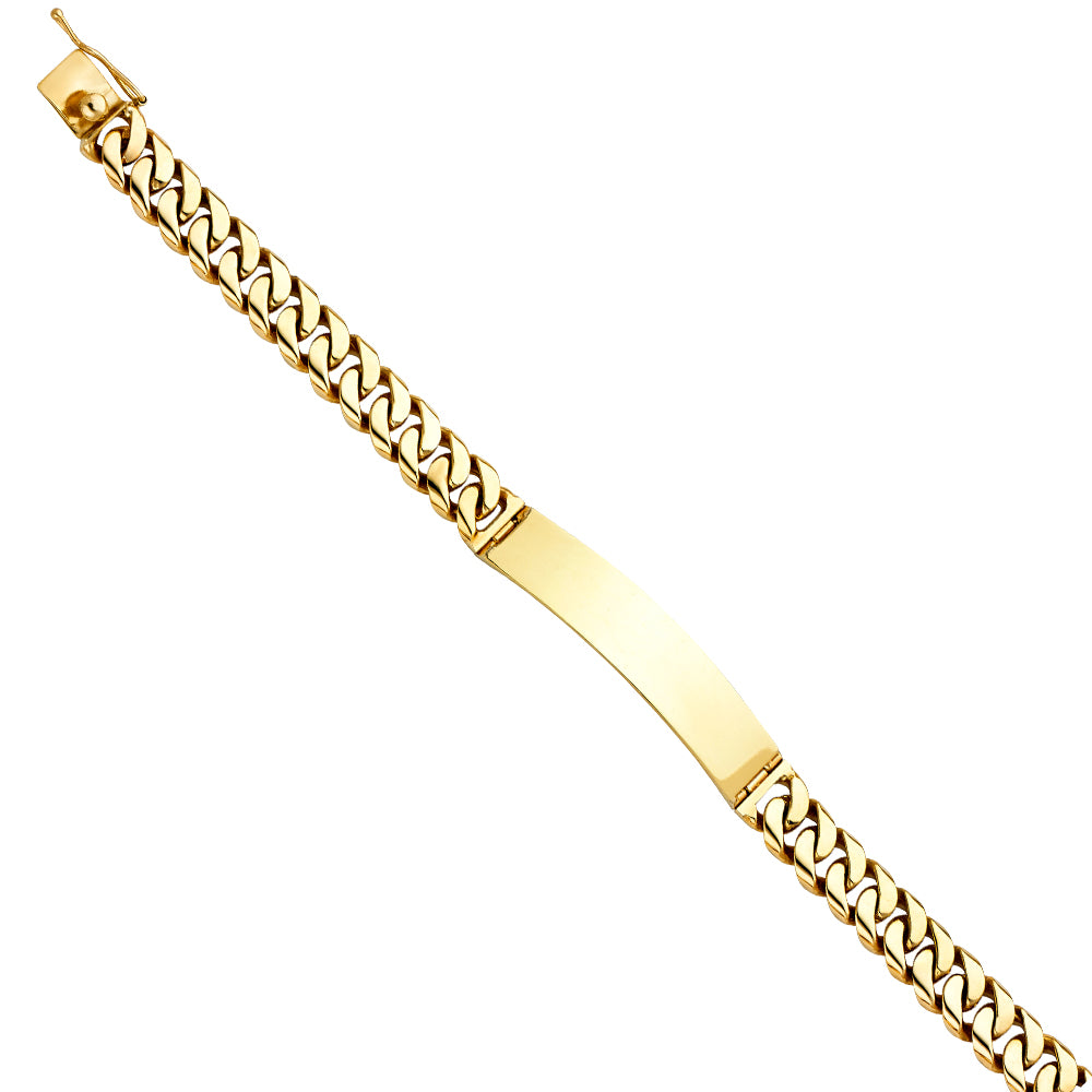 14K Yellow Gold Men's & Link Bracelet - AB435