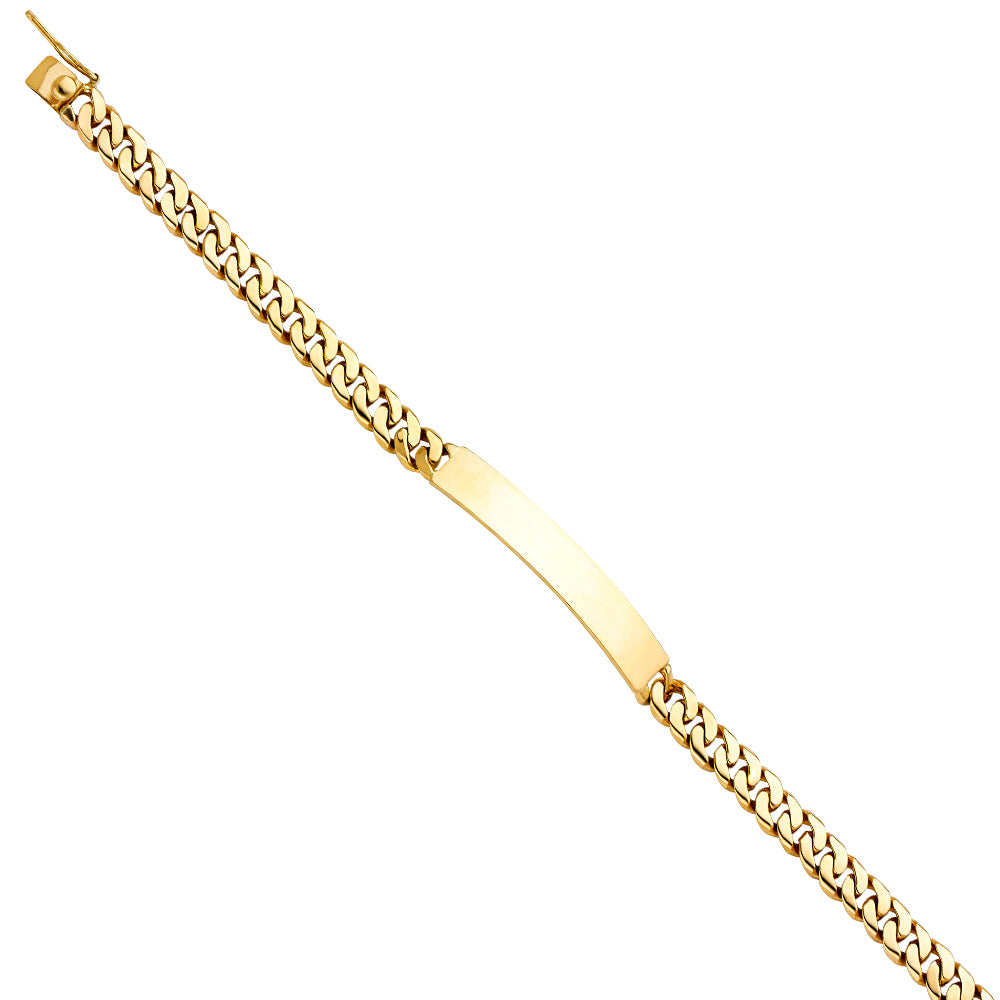 14K Yellow Gold Men's & Link Bracelet - AB436