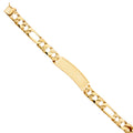 14K Yellow Gold Men's & Link Bracelet - AB437