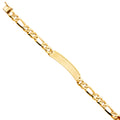 14K Yellow Gold Men's & Link Bracelet - AB438