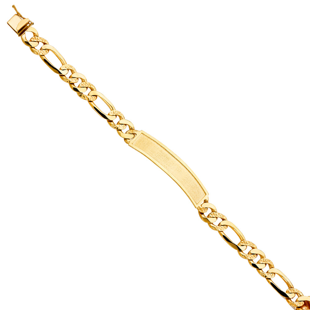 14K Yellow Gold Men's & Link Bracelet - AB438