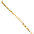 14K Yellow Gold Men's & Link Bracelet - AB439