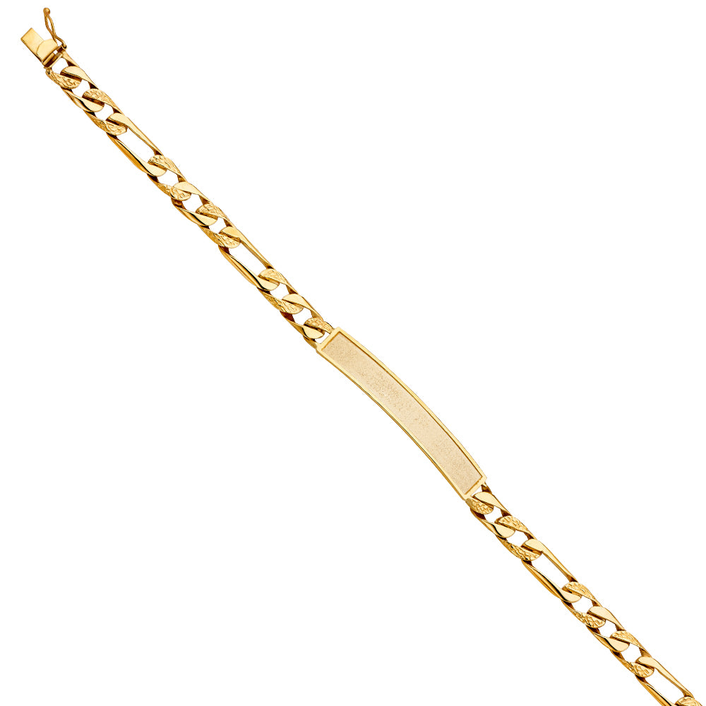 14K Yellow Gold Men's & Link Bracelet - AB439