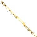 14K Yellow Gold Men's & Link Bracelet - AB444