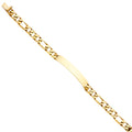 14K Yellow Gold Men's & Link Bracelet - AB445
