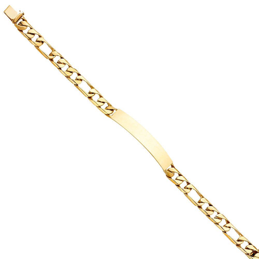 14K Yellow Gold Men's & Link Bracelet - AB445