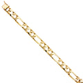 14K Yellow Gold Men's & Link Bracelet - AB446