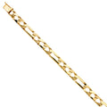 14K Yellow Gold Men's & Link Bracelet - AB447