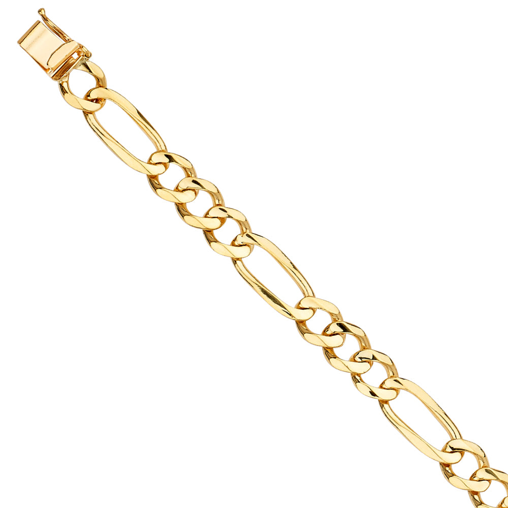 14K Yellow Gold Men's & Link Bracelet - AB449