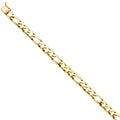 14K Yellow Gold Men's & Link Bracelet - AB450