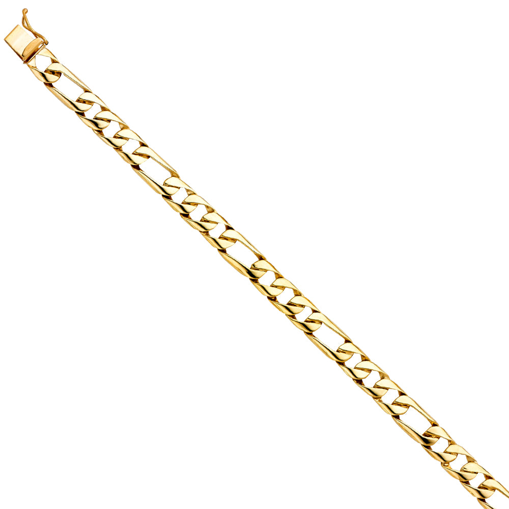 14K Yellow Gold Men's & Link Bracelet - AB450
