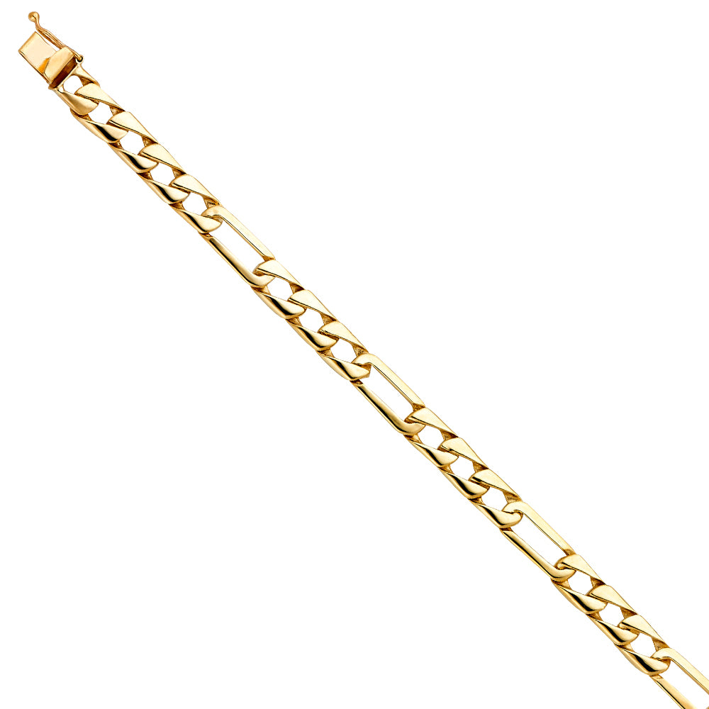 14K Yellow Gold Men's & Link Bracelet - AB451