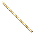 14K Yellow Gold Men's & Link Bracelet - AB454