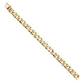 14K Yellow Gold Men's & Link Bracelet - AB456