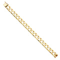 14K Yellow Gold Men's & Link Bracelet - AB459
