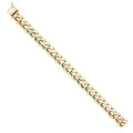 14K Yellow Gold Men's & Link Bracelet - AB460