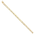 14K Yellow Gold Men's & Link Bracelet - AB465
