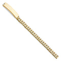 14K Yellow Gold Men's & Link Bracelet - AB466
