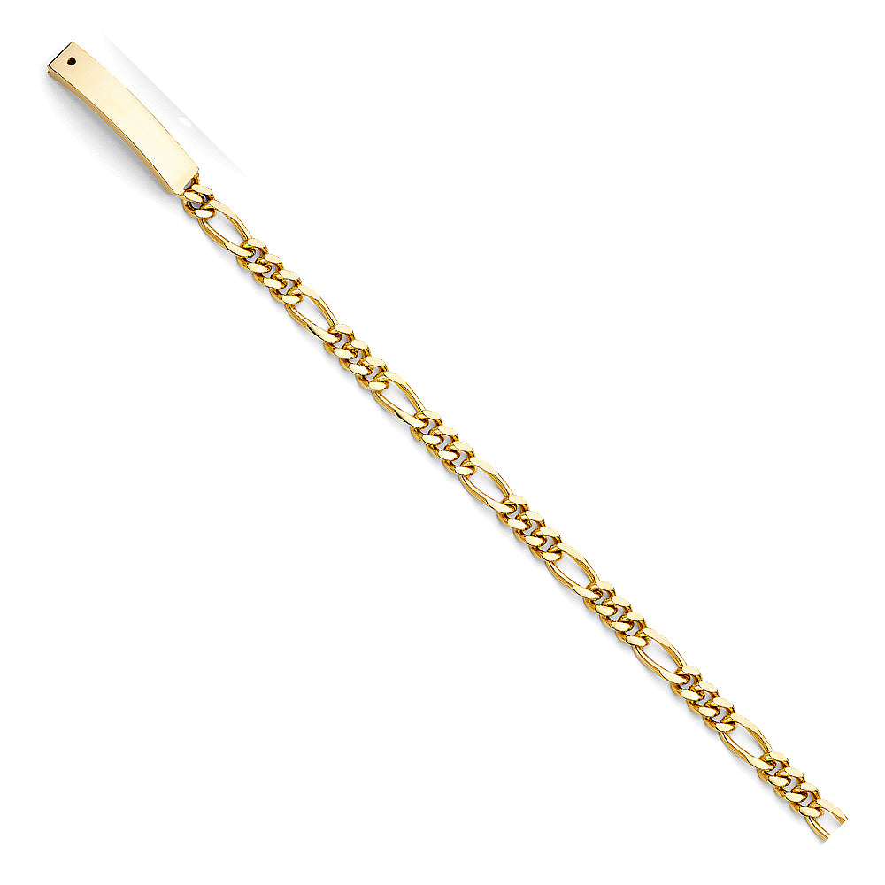 14K Yellow Gold Men's & Link Bracelet - AB468