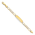 14K Yellow Gold Baby ID Bracelet - AB471
