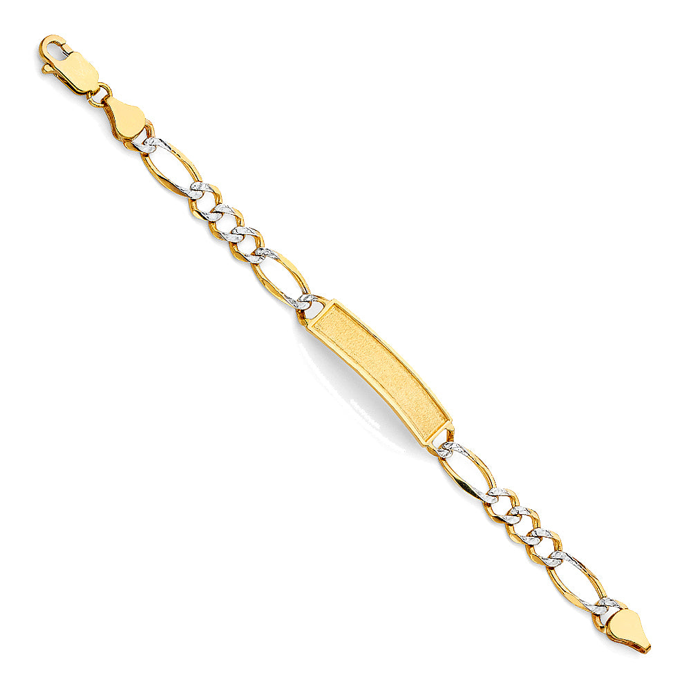 14K Yellow Gold Baby ID Bracelet - AB471