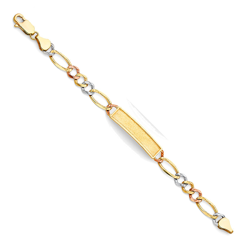 14K Yellow Gold Baby ID Bracelet - AB472
