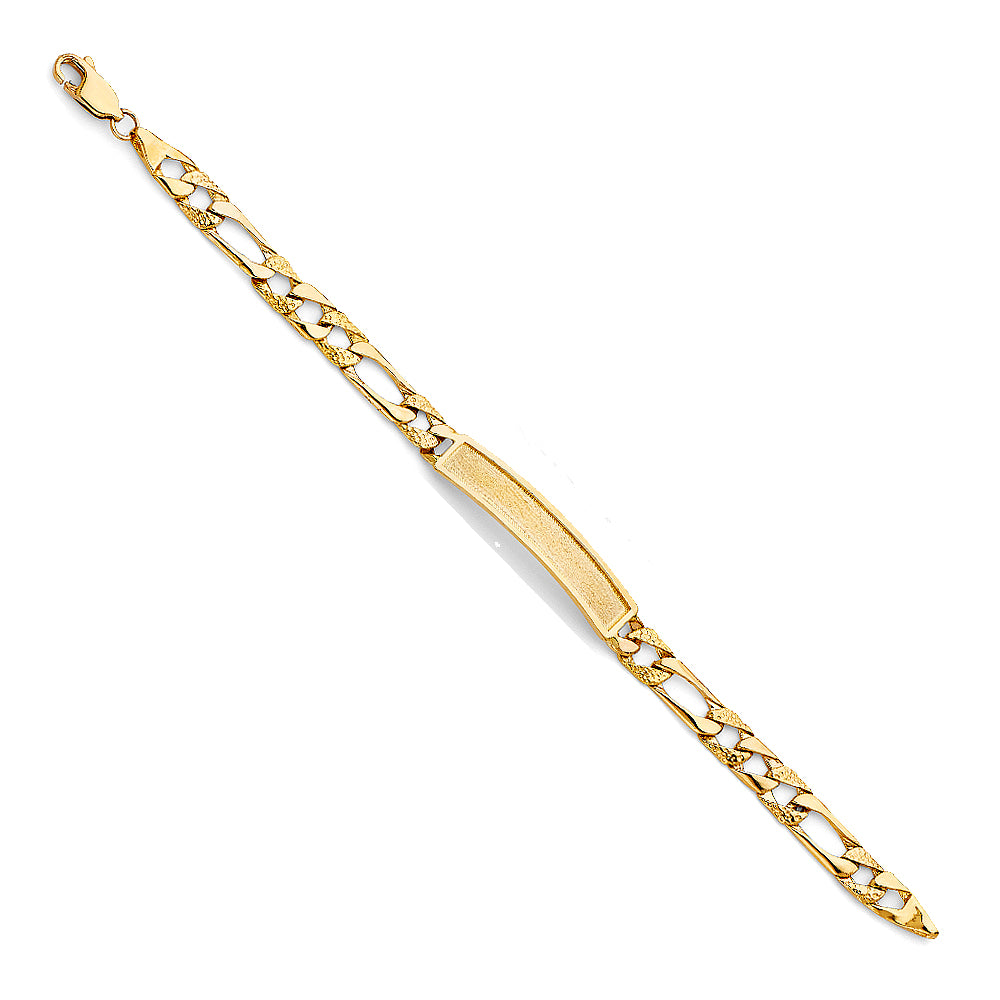 14K Yellow Gold Baby ID Bracelet - AB473