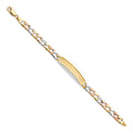 14K Yellow Gold Baby ID Bracelet - AB475