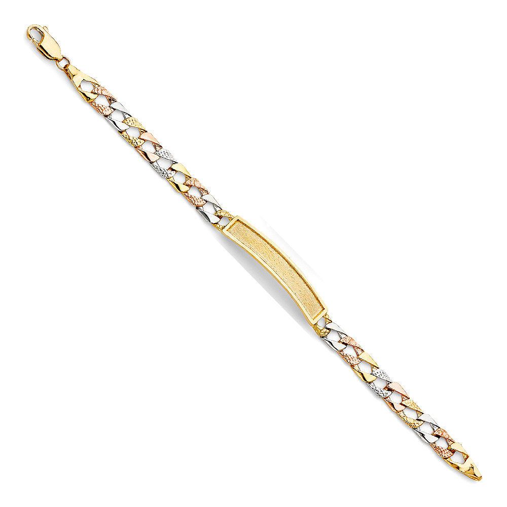 14K Yellow Gold Baby ID Bracelet - AB475