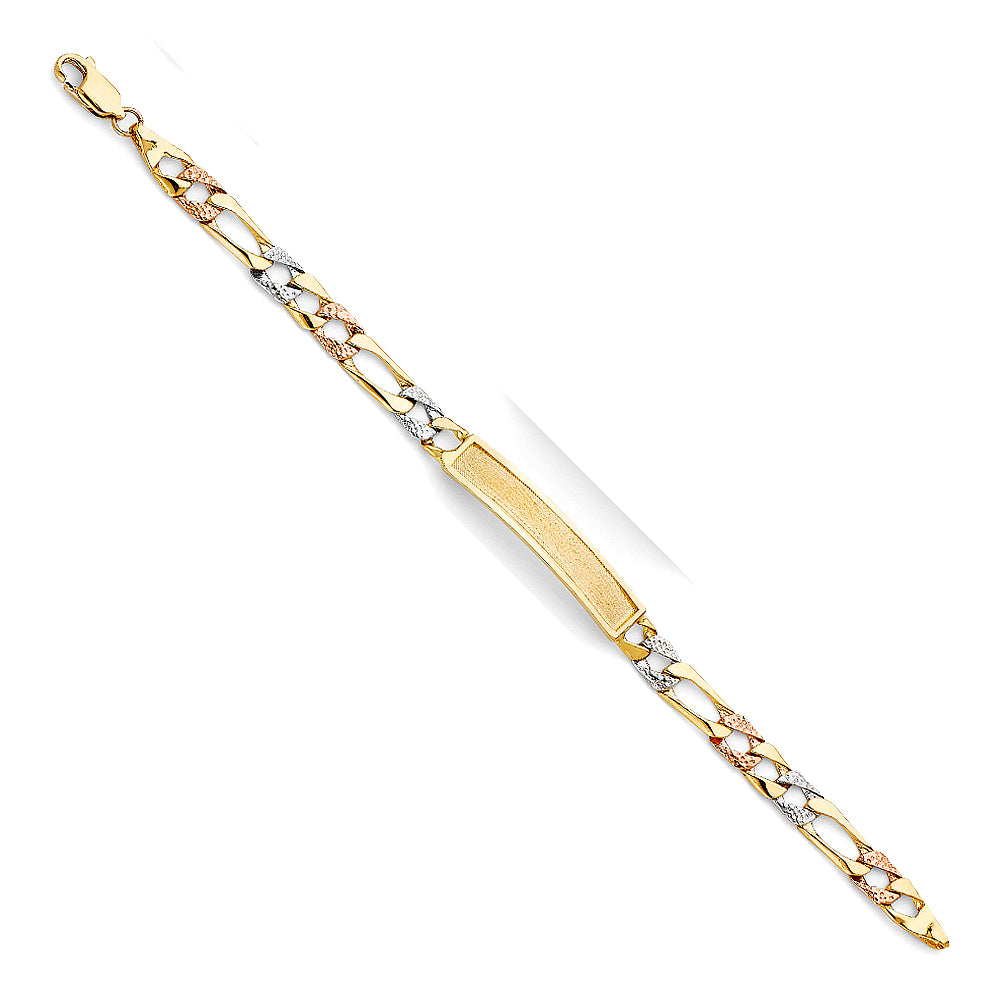 14K Yellow Gold Baby ID Bracelet - AB476