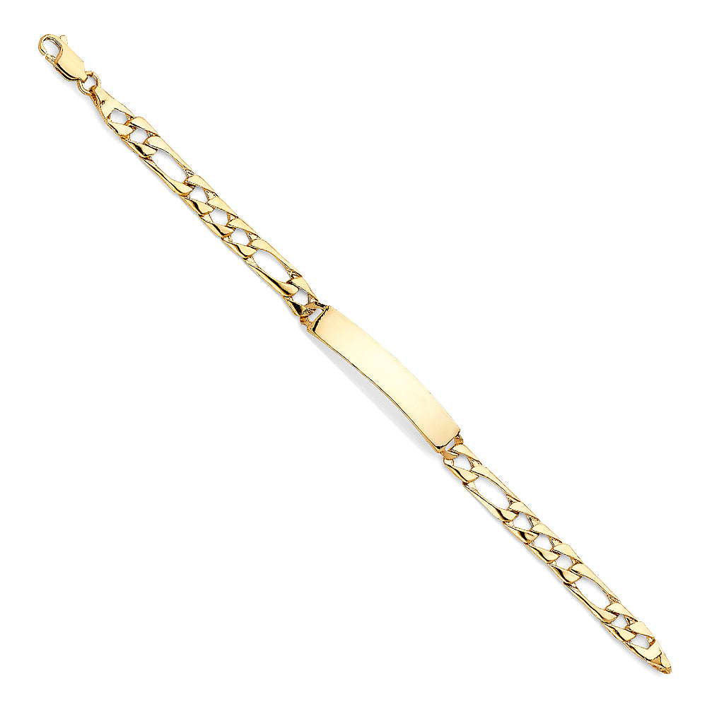 14K Yellow Gold Baby ID Bracelet - AB478