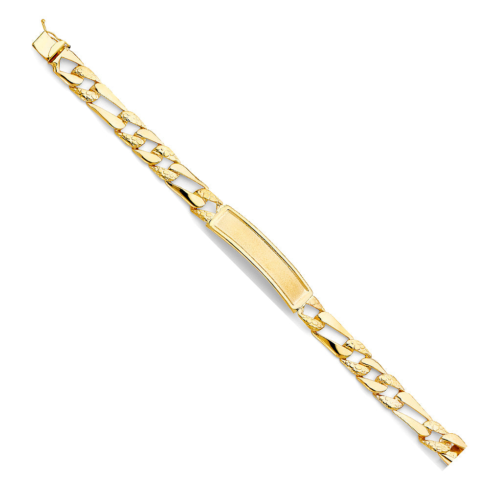 14K Yellow Gold Men's & Link Bracelet - AB481