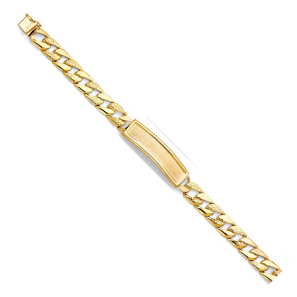 14K Yellow Gold Men's & Link Bracelet - AB482