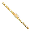 14K Yellow Gold Men's & Link Bracelet - AB483