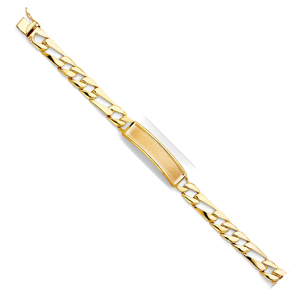 14K Yellow Gold Men's & Link Bracelet - AB483