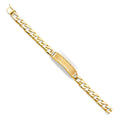 14K Yellow Gold Men's & Link Bracelet - AB484