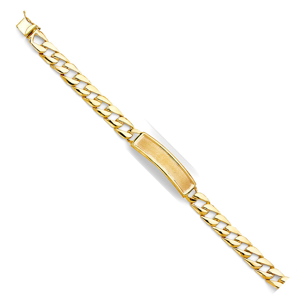 14K Yellow Gold Men's & Link Bracelet - AB484