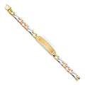 14K Yellow Gold Men's & Link Bracelet - AB485