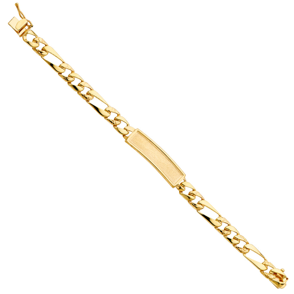 14K Yellow Gold Baby ID Bracelet - AB495