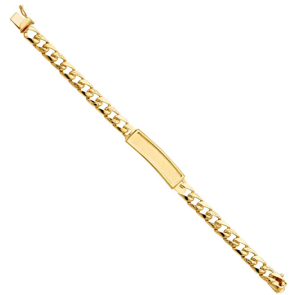14K Yellow Gold Baby ID Bracelet - AB496