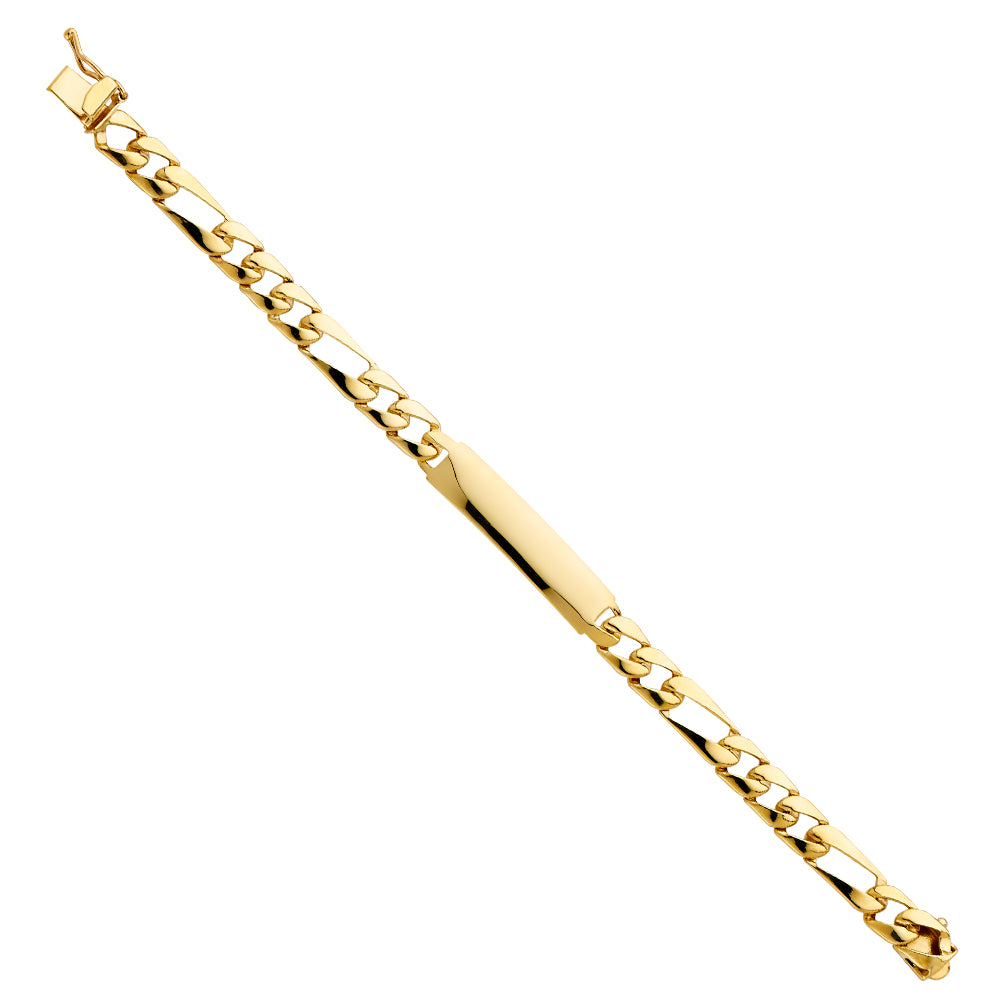 14K Yellow Gold Baby ID Bracelet - AB501