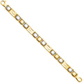 14K Yellow Gold Men's & Link Bracelet - AB513