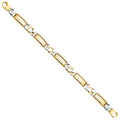 14K Yellow Gold Men's & Link Bracelet - AB515