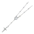 14K Yellow Gold Rosary Necklace & Bracelet 3mm - AB548