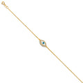 14K Yellow Gold Light Necklace & Bracelet - AB559