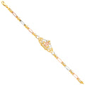 14K Yellow Gold Religious Bracelet - AB584