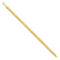 14K Yellow Gold Hollow Necklace & Bracelet - AB589